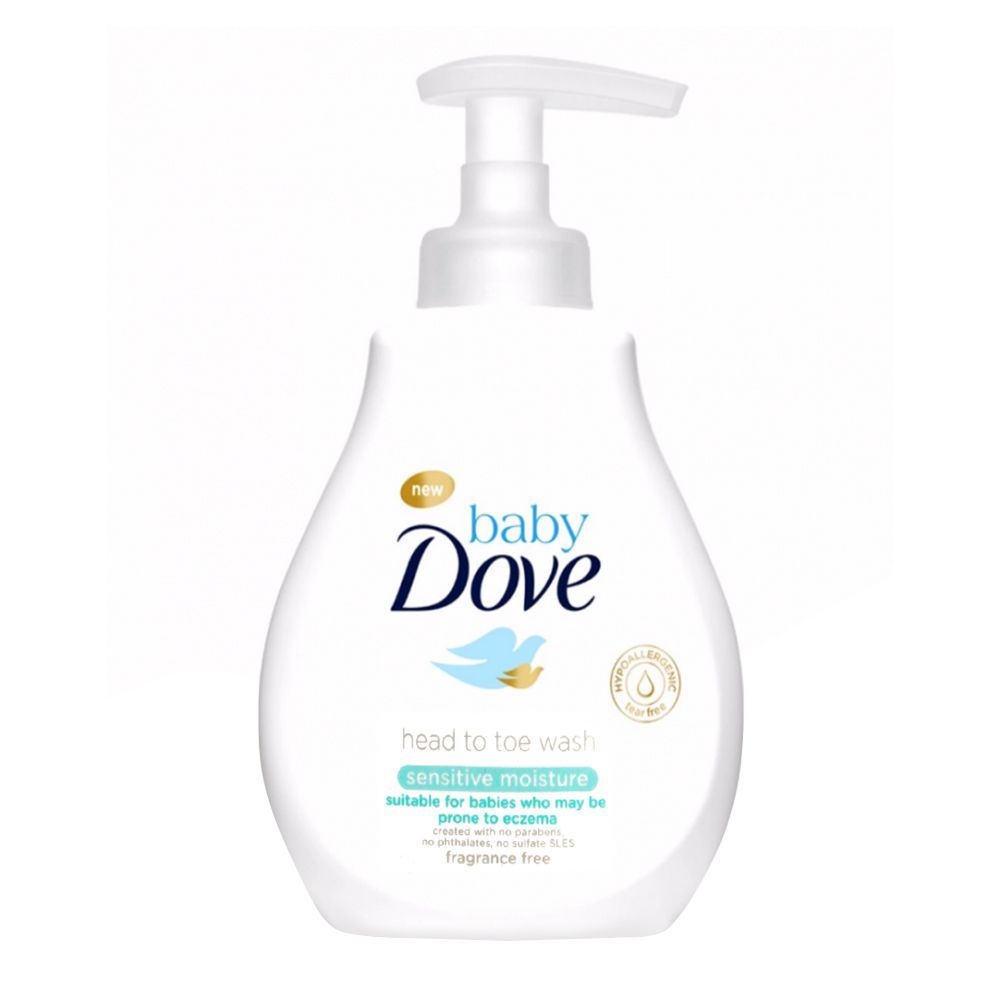 Dove Baby Head To Toe Wash, Sensitive Moisture, Fragrance Free, 200ml - Main Image
