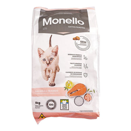 Monello Salmon And Chicken Kitten Food, 1 KG - Main Image