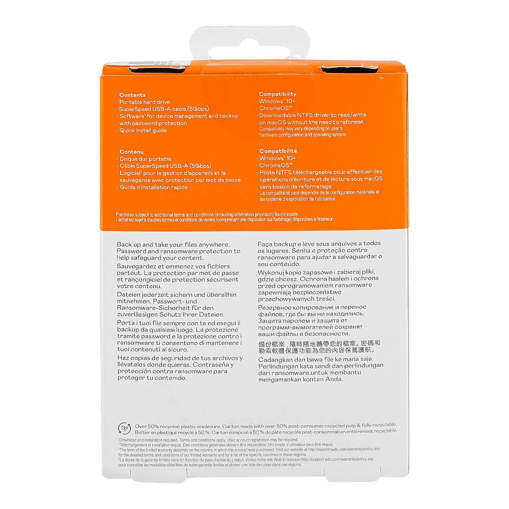 WD My Passport Portable Hard Drive, 4TB - Image 3