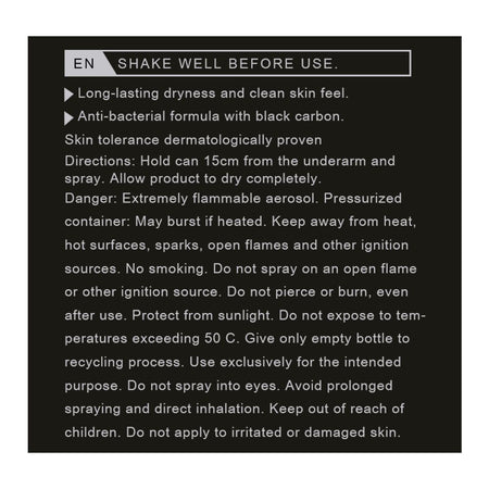 Nivea Men 48H Deep Dry & Clean Feel Anti-Perspirant Deodorant Body Spray, 150ml - Image 4