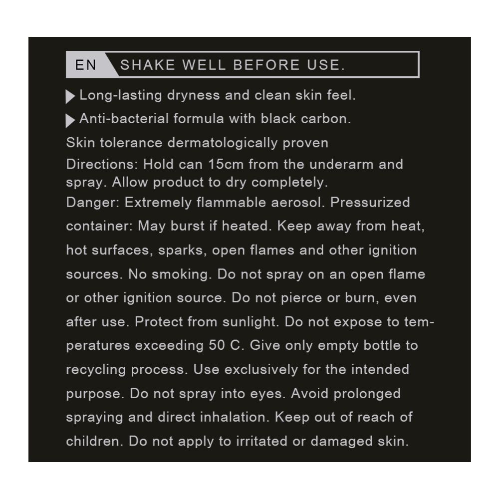 Nivea Men 48H Deep Dry & Clean Feel Anti-Perspirant Deodorant Body Spray, 150ml - Image 4