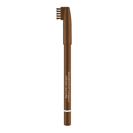 Rivaj Waterproof Eyebrow Pencil With Brush, Brown - Image 2