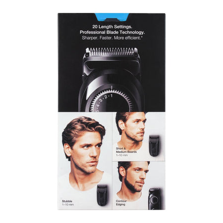 Braun Beard Trimmer 3, Rechargeable, 20 Length Settings, Black, BT-3222 - Image 4