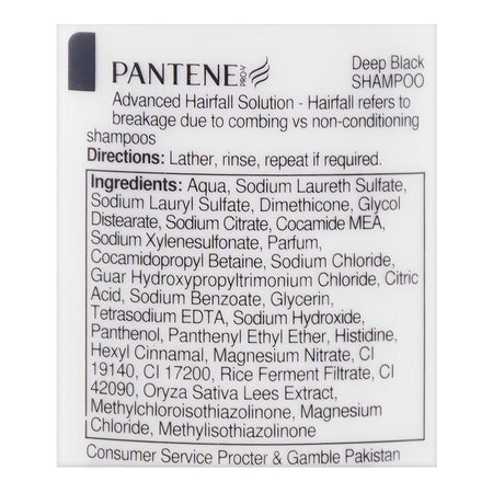 Pantene Advanced Hair Fall Solution + Deep Black Shampoo, 360ml - Image 3