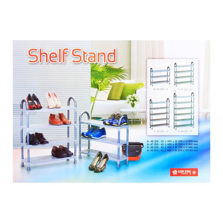 Lion Star Shelf Stand, 4 Stacks, Blue, A-47 - Image 3