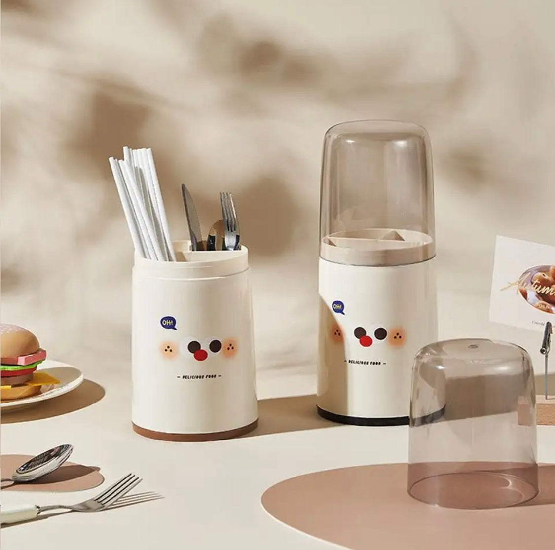 Plastic Round Cutlery Storage Organizer - image 2