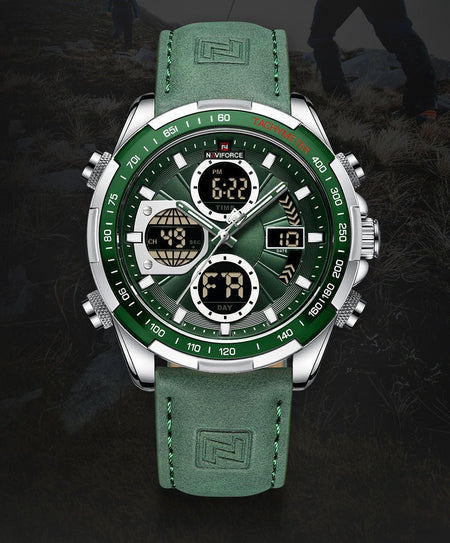 Overfly 9197 Naviforce Analog-Digital Dual Time Chronograph Watch image 12