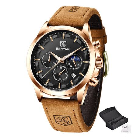 Benyar BY-5160 Moonphase Chronograph Watch Image 3