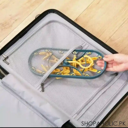 12 clips rotatable clothing rack image4
