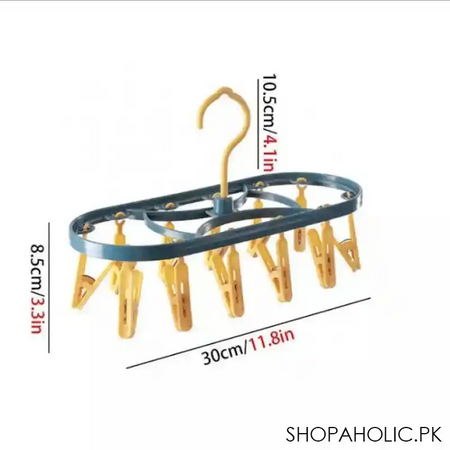 12 clips rotatable clothing rack image5