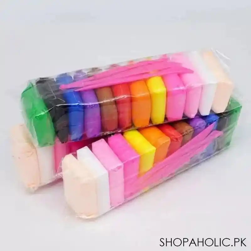 12 color modelling clay with tools image2
