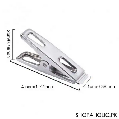 12 pegs stainless steel clothes clips image2
