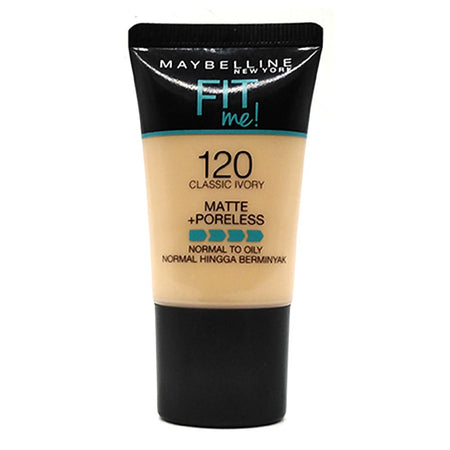 Maybelline New York Fit Me Matte + Poreless Liquid Foundation, 120, Classic Ivory, 18ml - Image 2