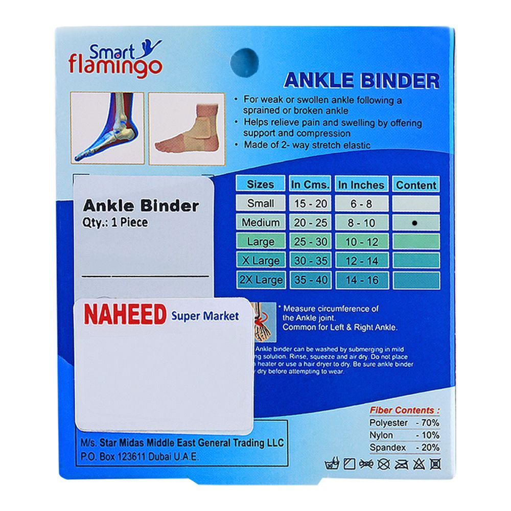 Smart Flamingo Ankle Binder, Medium - Image 2