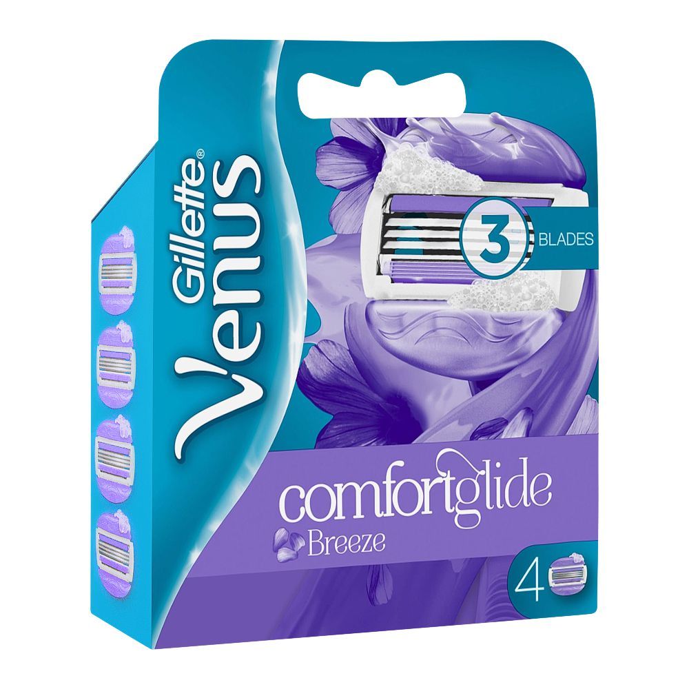 Gillette Venus Comfort Glide Breeze Cartridges, For Women, 4-Pack - Main Image