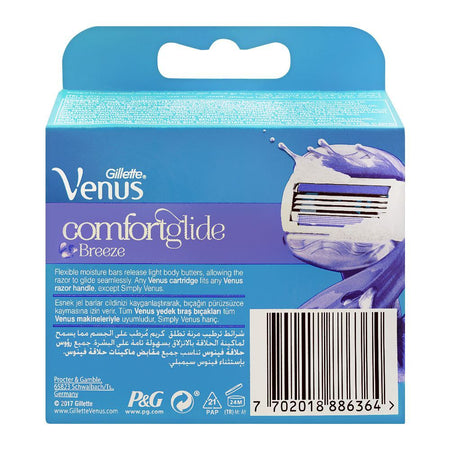 Gillette Venus Comfort Glide Breeze Cartridges, For Women, 4-Pack - Image 4