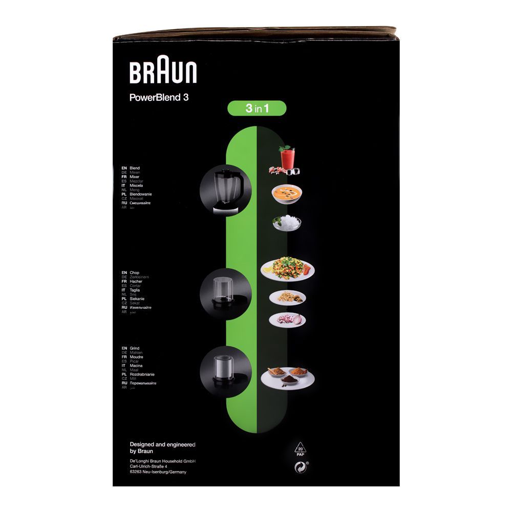 Braun 3-In-1 PowerBlend 3 Blender, JB-3123 - Image 6