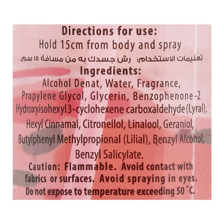 Ossum Peach Fragrance Body Mist, 120ml - Image 3