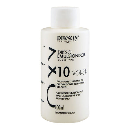 Dikson Tec Emulsiondor Eurotype Developer 3% 10 Vol, For Hair Colouring & Lightening, 100ml - Main Image