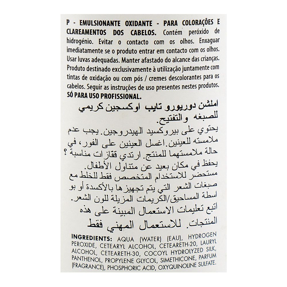 Dikson Dikso Emulsiondor Eurotype Developer 9% 30 Vol, For Hair Colouring & Lightening, 980ml - Image 3