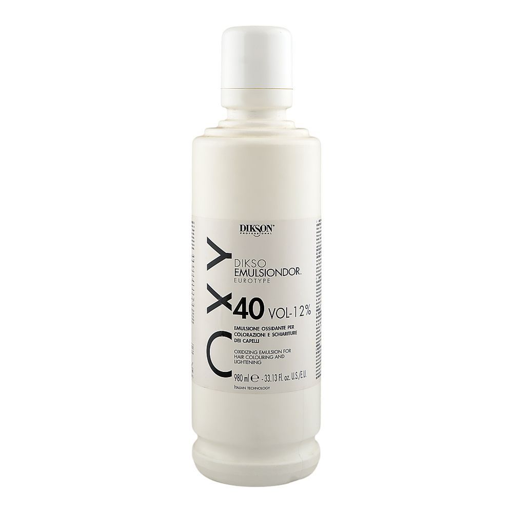 Dikson Dikso Emulsiondor Eurotype Developer 12% 40 Vol, For Hair Colouring & Lightening, 980ml - Main Image