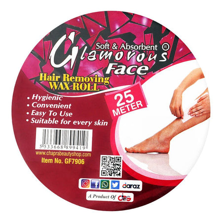 Glamourous Face Hair Removing Wax Roll, 25 Meter, GF-7906 - Image 2