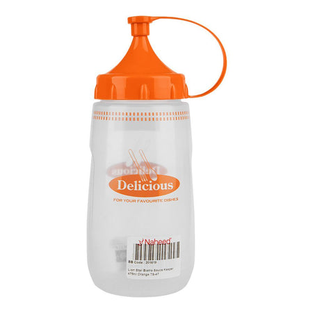Lion Star Plastic Bistro Sauce Keeper, 475ml, Orange, TS-47 - Image 2