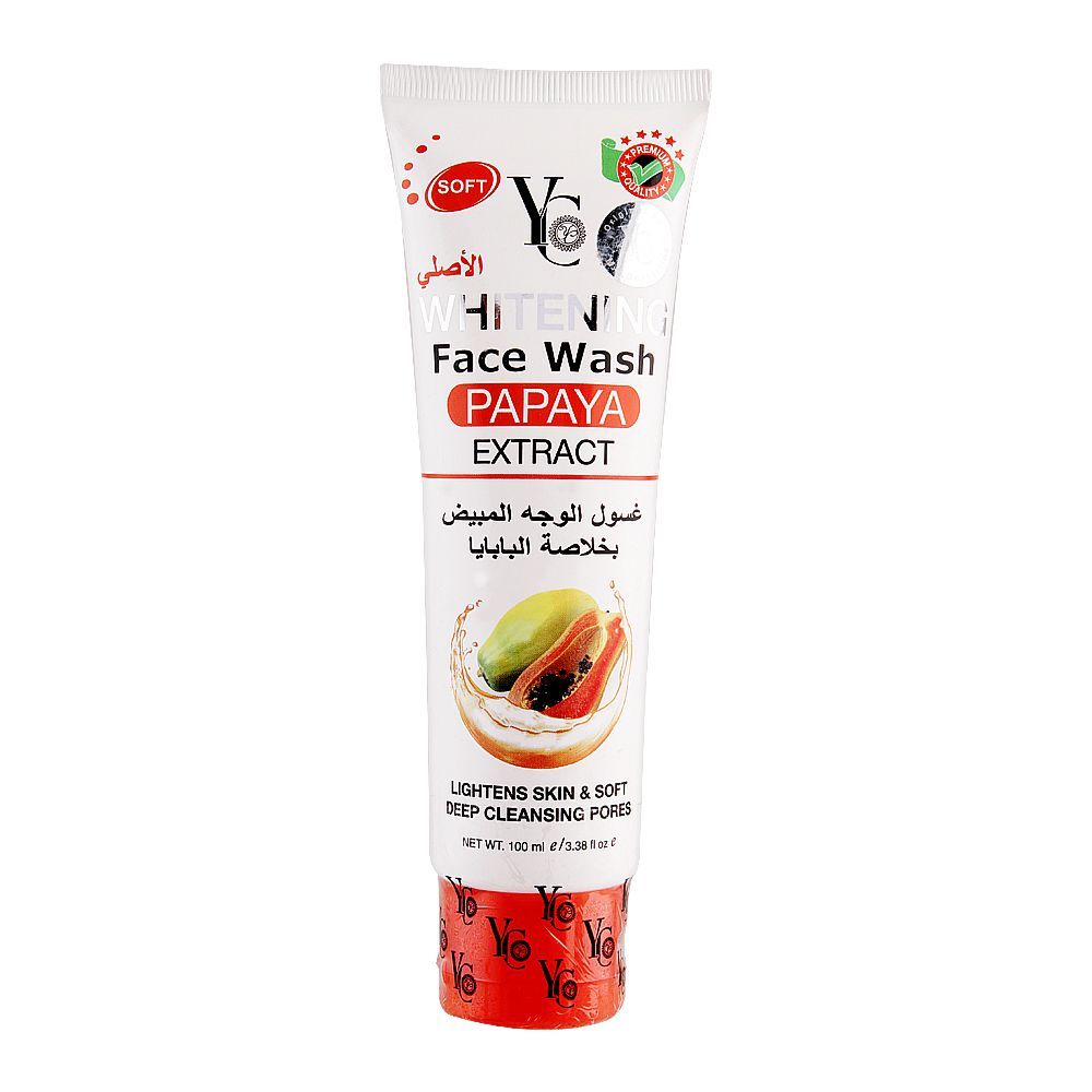 YC Whitening Papaya Extract Face Wash, 100ml - Main Image