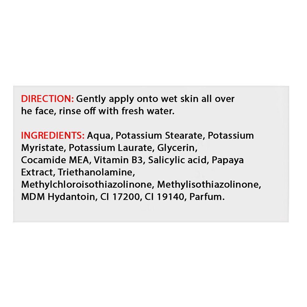 YC Whitening Papaya Extract Face Wash, 100ml - Image 3