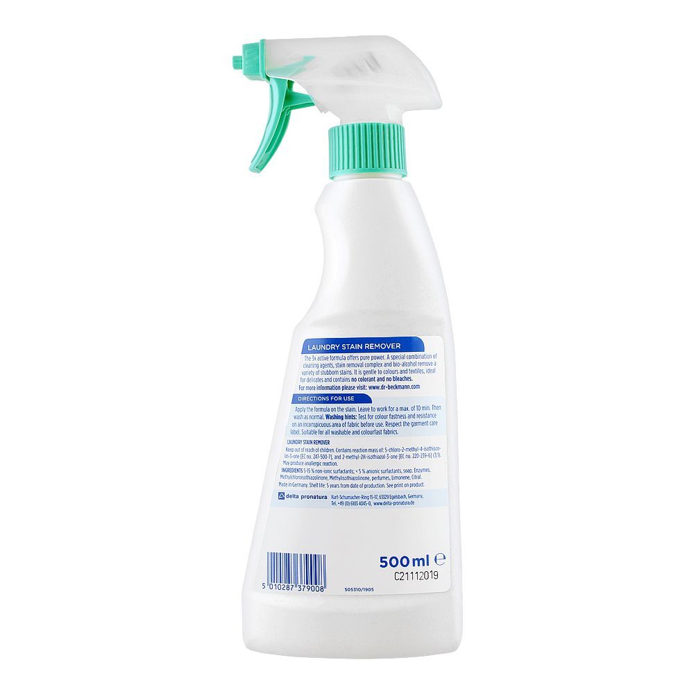 Dr. Beckmann Laundry Stain Remover, Trigger, 500ml - Image 2