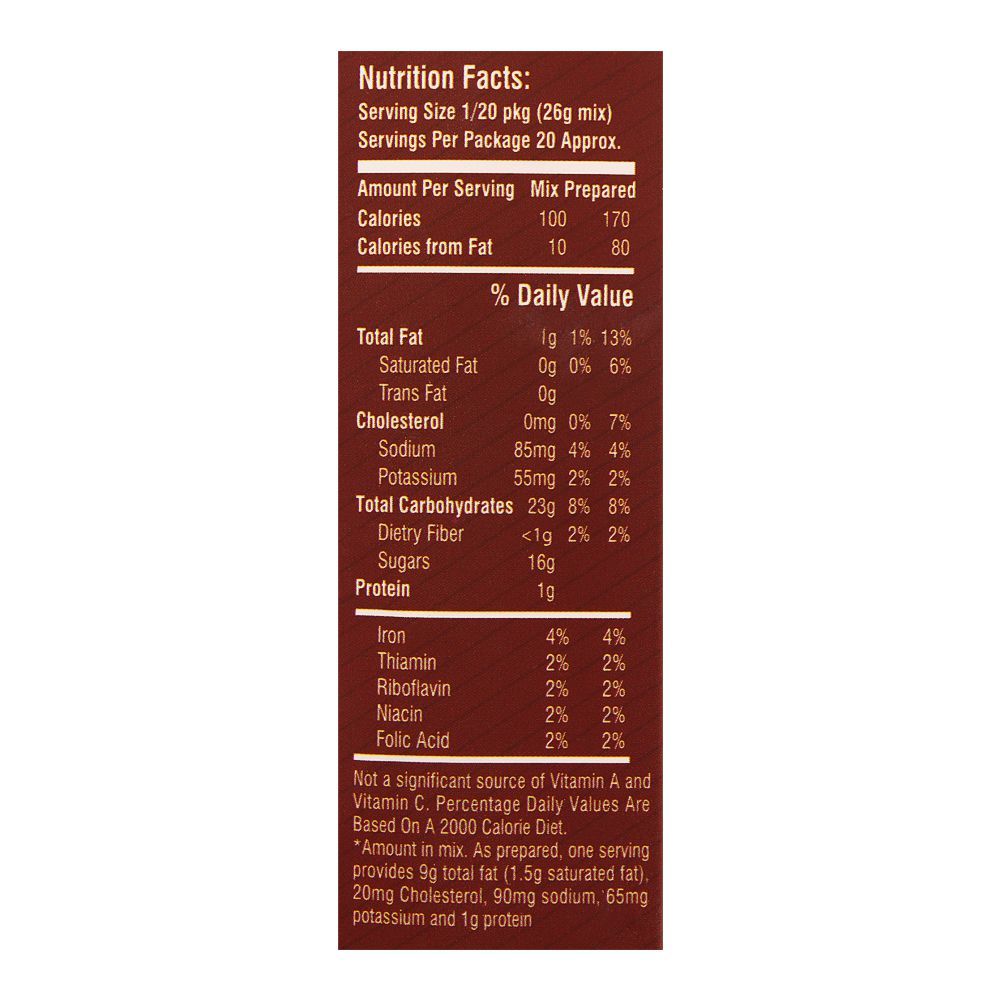 Italiano Brownie Mix, Milk Chocolate Fudge, 519g - Image 3