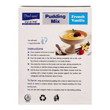 Italiano Pudding Mix, French Vanilla, 90g - Image 3