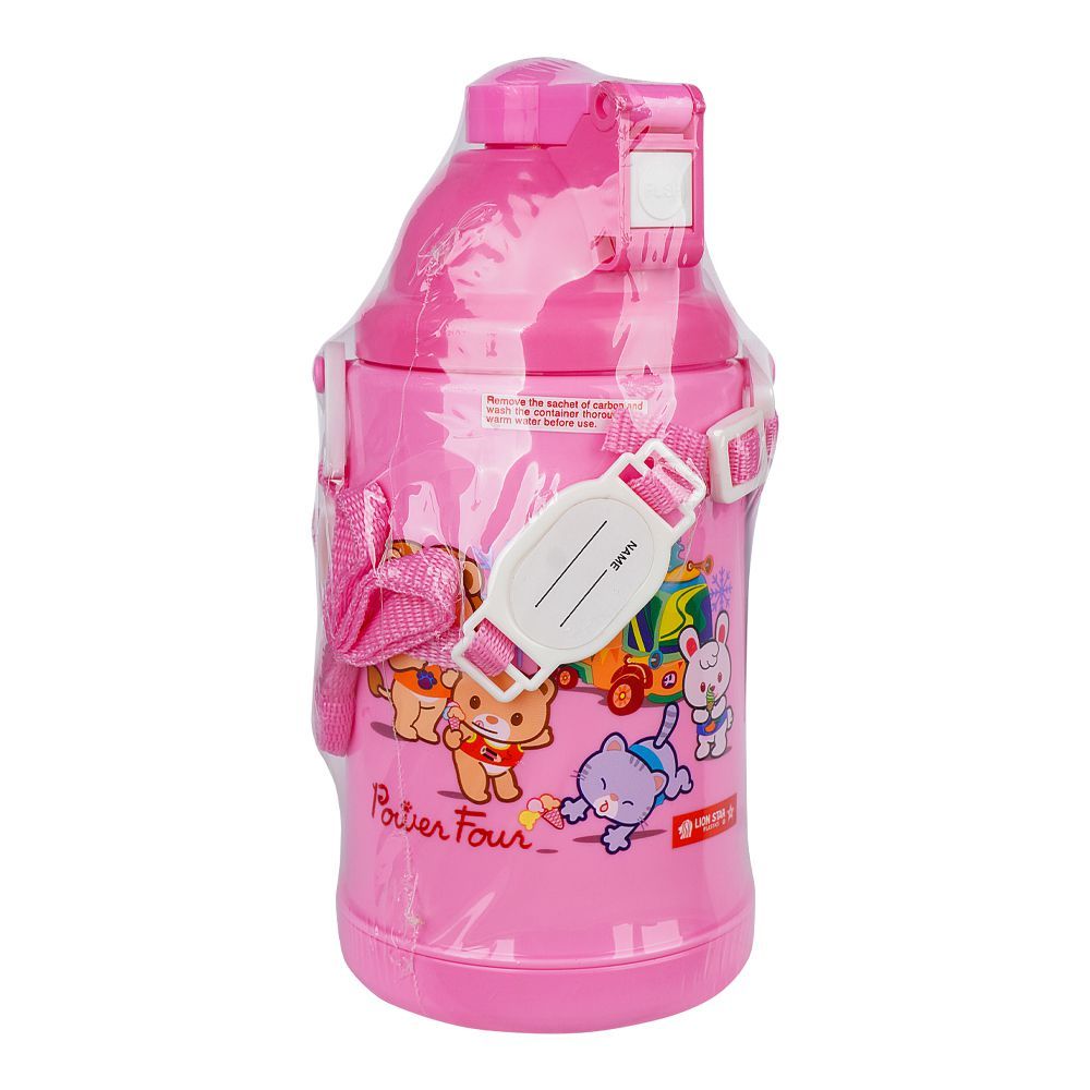 Lion Star Plastic Polar Cooler Water Bottle, 500ml, Pink, HU-29 - Image 2