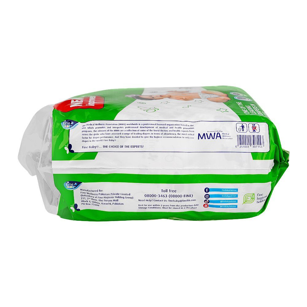 Fine Baby Diapers, No. 3, Medium 4-11 KG, 36-Pack - Image 4