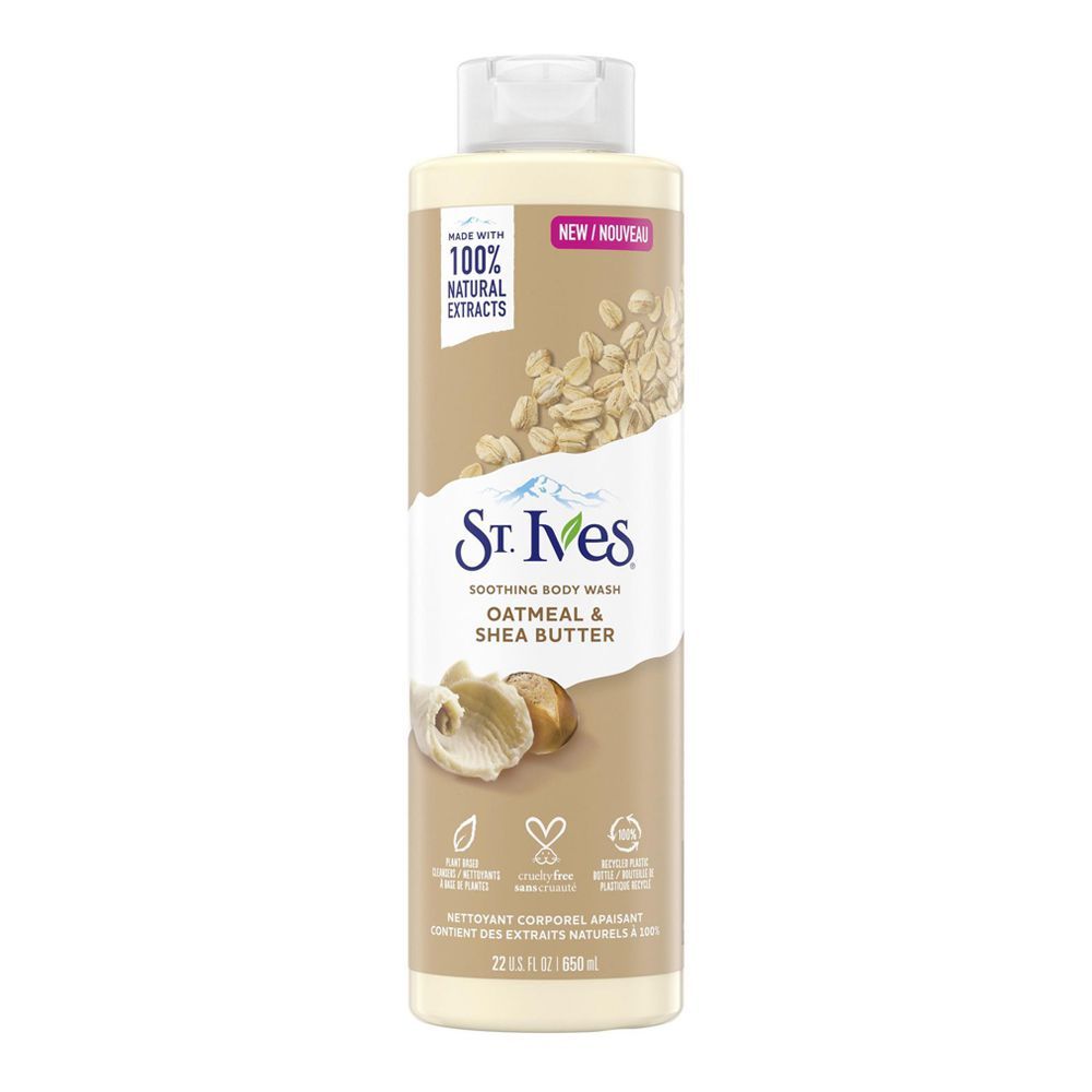 St. Ives Oatmeal & Shea Butter Soothing Body Wash, 650ml - Main Image