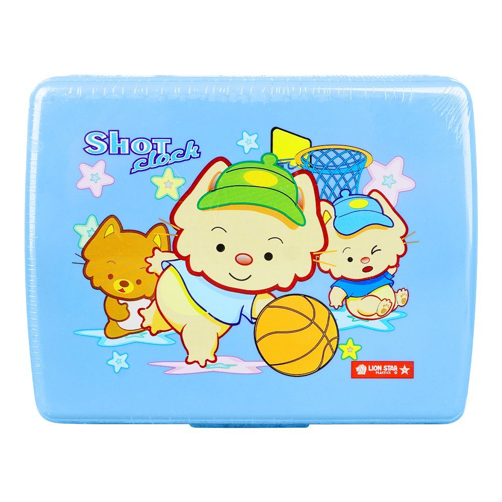 Lion Star Plastic Snap Lunch Box, 6.3in (H) x 4.7in (W) x 2.4in (D), Blue, SB-32 - Image 3