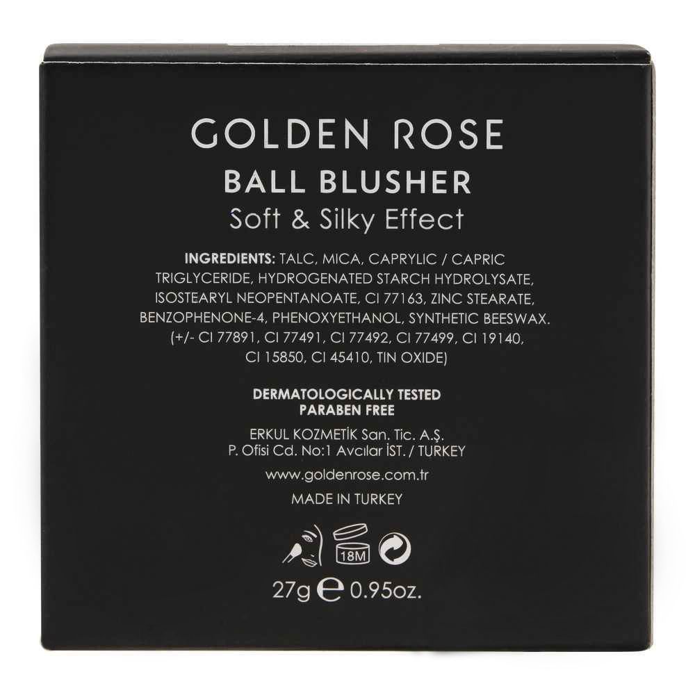 Golden Rose Ball Blusher, Soft & Silky Effect, 02 - Image 3