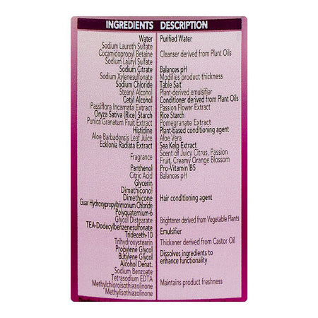 Herbal Essences Passion Flower & Rice Milk Shampoo, Paraben Free, 400ml - Image 3