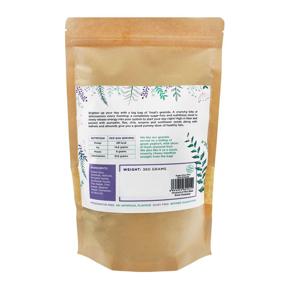 Treat Five Seed Granola, Sugar Free, 360g - Image 2