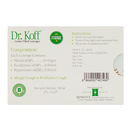 Himont Laboratories Dr.Koff Cough Orange Lozenges, 6-Pack - Image 2