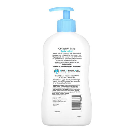 Cetaphil Baby Organic Calendula Daily Face & Body Lotion, 399ml - Image 2
