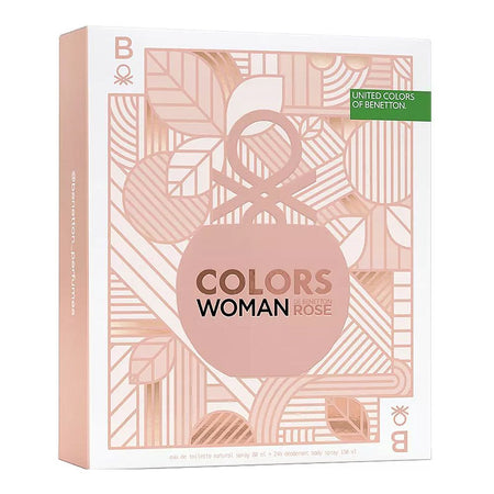 United Colors Of Benetton Colors Woman Rose Set EDT 80ml + Deodorant 150ml - Image 2