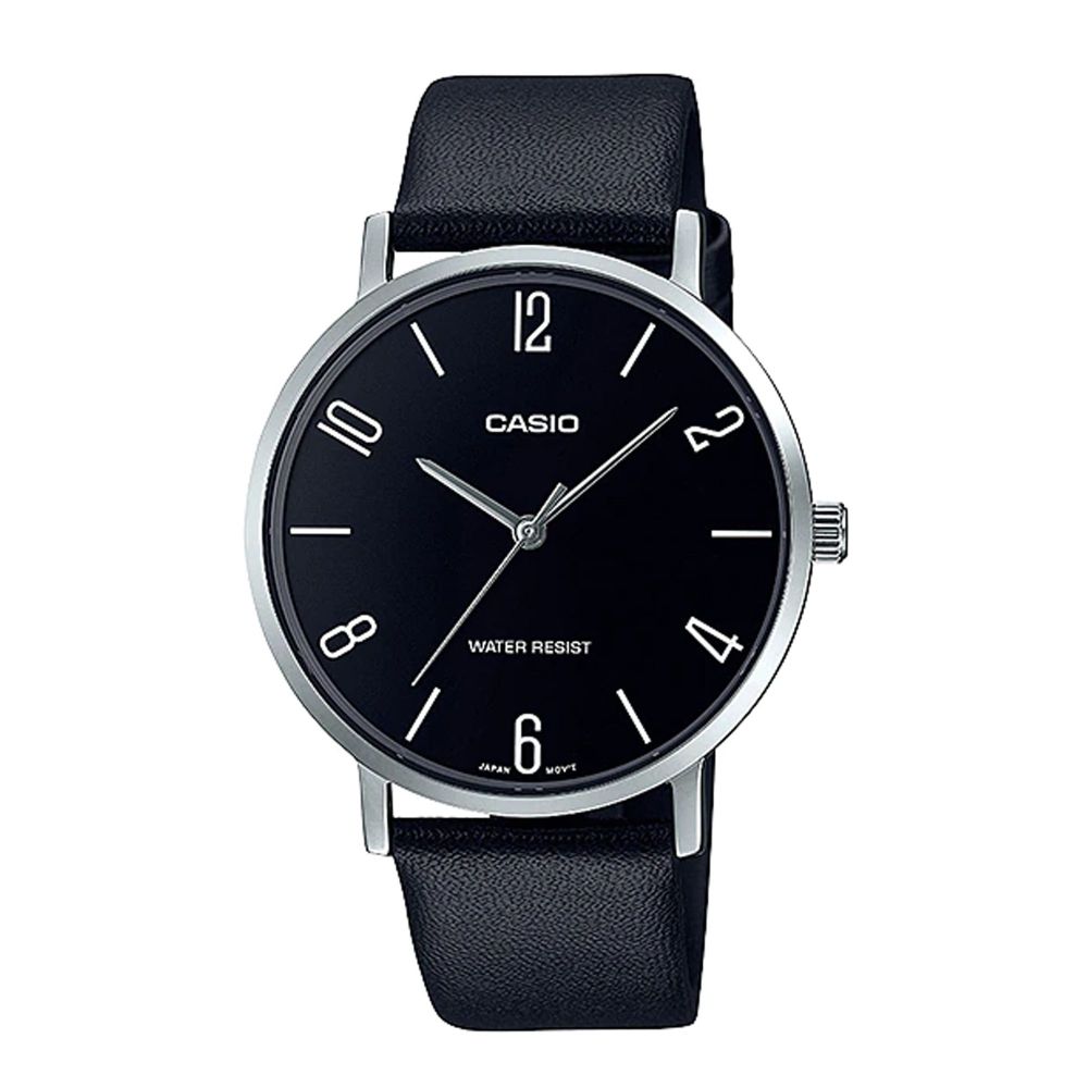 Casio Men's Band Analog Watch, MTP-VT01L-1B2UDF - Main Image