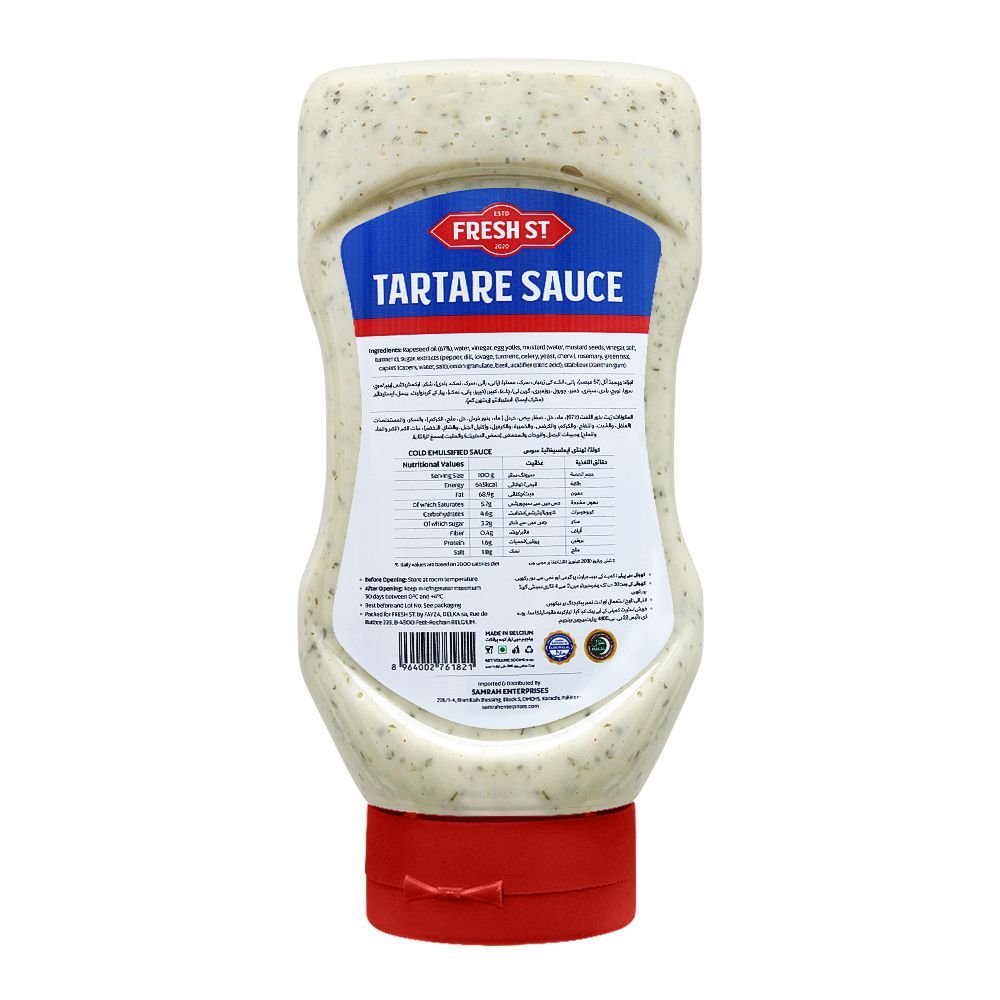 Fresh Street Tartare Sauce Squeeze, 500ml - Image 2