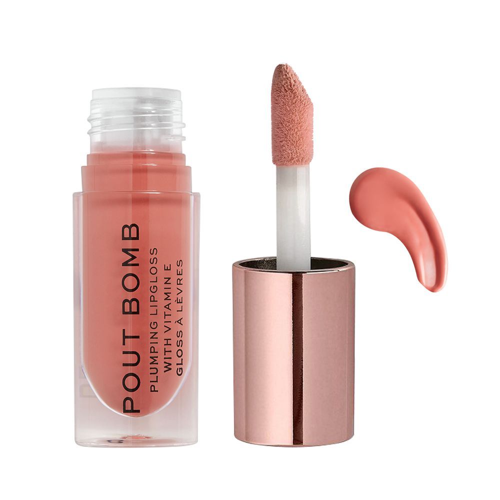 Makeup Revolution Pout Bomb Plumping Lip Gloss, Kiss - Main Image