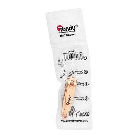 Trendy Nail Clippers, Golden, TD-101 - Image 2