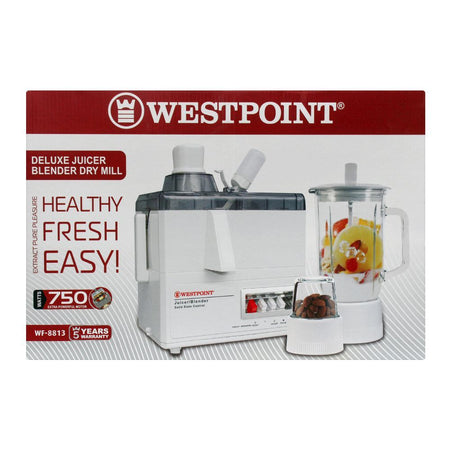 West Point Deluxe Juicer Blender Dry Mil, 750W, WF-8813 - Image 3