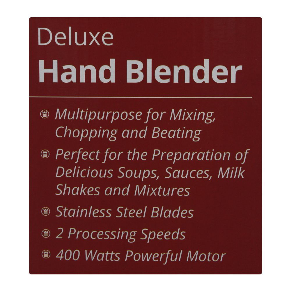 West Point Deluxe Hand Blender, 2-Speed, 400W, WF-9815 - Image 5