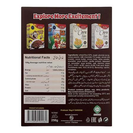 Alba Krispy Crunch, High Fiber Delicious Cereal, Gluten, Milk, Soy & Hazelnuts, 250gm - Image 2