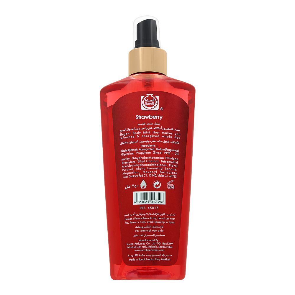 Surrati Twist Strawberry Body Mist, 250ml - Image 2